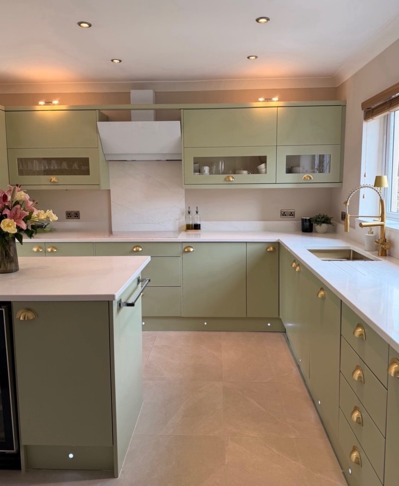 Same kitchen after a professional respray